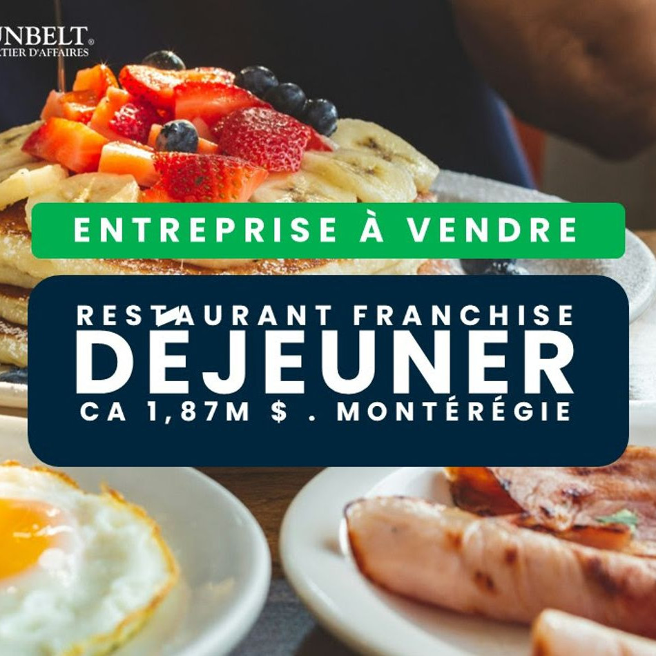 POPULAR BREAKFAST-LUNCH FRANCHISE WITH MANAGER . SALES $1.87M